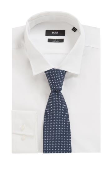Krawaty BOSS Silk Blend Ciemny Niebieskie Męskie (Pl42442)
